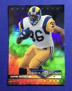 1993 Upper Deck Jerome Bettis #RE7 Rookie Exchange Football Card! Rams Steelers! - Bild 1 von 3
