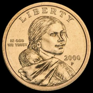 2000 P Sacagawea Dollar US Mint Coin in "Brilliant Uncirculated" Condition - Picture 1 of 3