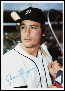 1980 Topps Superstar Photos JUMBO 5X7 Jason Thompson #42 BASEBALL Detroit Tigers - Picture 1 of 2