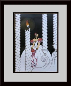 ERTE - 'La Traviata' Custom Framed Original Book Print - Picture 1 of 3
