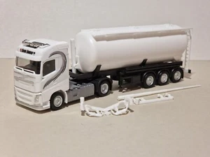 Herpa -- bianco neutro nero -- Volvo FH ribaltabile silo autoarticolato - Foto 1 di 3