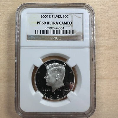 2009 S KENNEDY HALF DOLLAR SILVER NGC PR 69 ULTRA CAMEO - Image 1 of 2