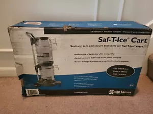 Carro de transporte San Jamar Saf-T-Ice SICART60 tiene capacidad para 2 bolsas de 6 galones * NUEVO ABIERTO - Imagen 1 de 4