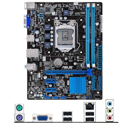 For ASUS H61M-E Intel Socket LGA 1155 Micro ATX Motherboard DDR3 16GB Mainboard - Image 1 of 4