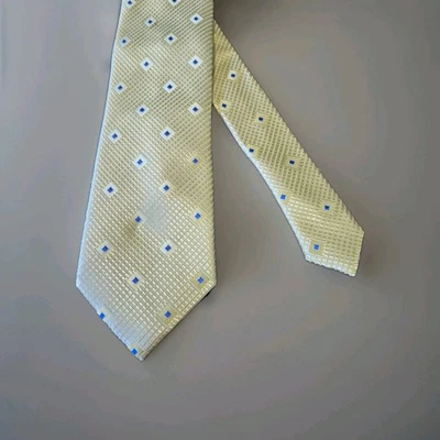 Donald J Trump Corbata Cuello HOMBRE Amarillo/Azul COLECCIÓN FIRMA  Foto 1 de 4