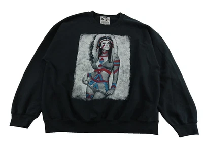 Riot Society Hombres Sudadera India en Bikini Pullover Azteca Cuello Redondo Talla XL Foto 1 de 4