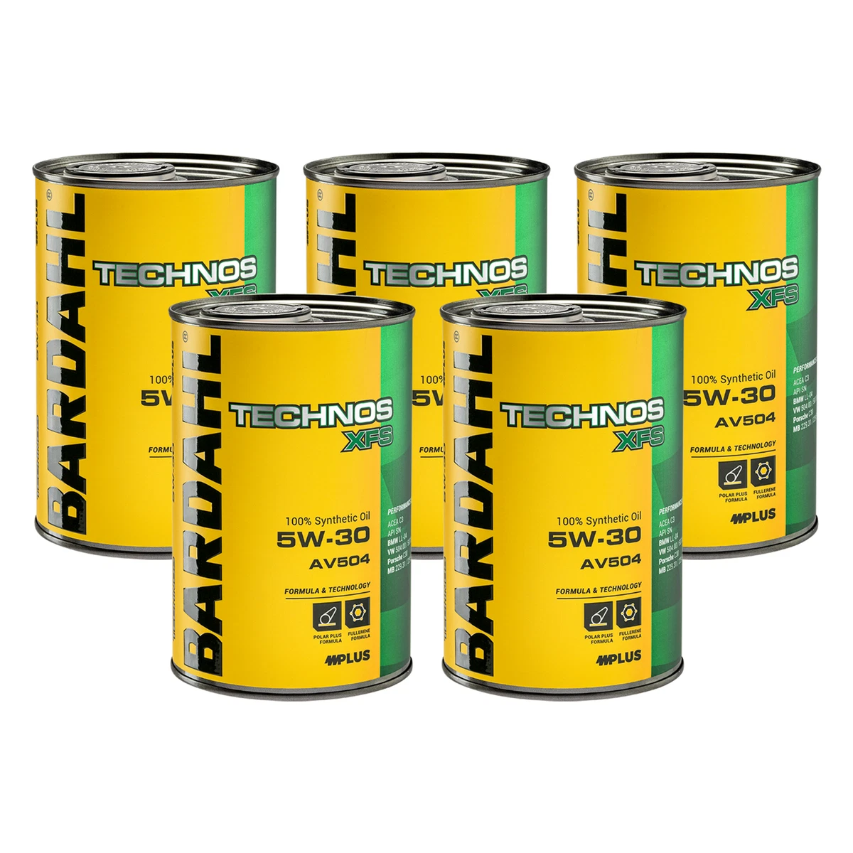 Bardahl XTA Polarplus Synthetic 5W30 Motoröl – 5 X 1 Liter