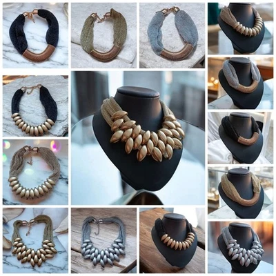 Damen Modeschmuck Kragen Kette/ Schlauch Metall/Kunststoff Elemente Modeschmuck - Bild 1 von 4