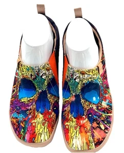 UIN Herren 9 Schuhe Slipper Freizeit Halbschuhe Sneaker Totenkopf kostenloser Versand UVP $ 110 - Bild 1 von 5