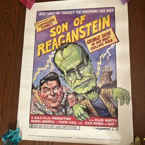 "SOHN VON REAGANSTEIN" KLASSIKER MATT WUERKER COMIC PROTEST POSTER - Bild 1 von 13