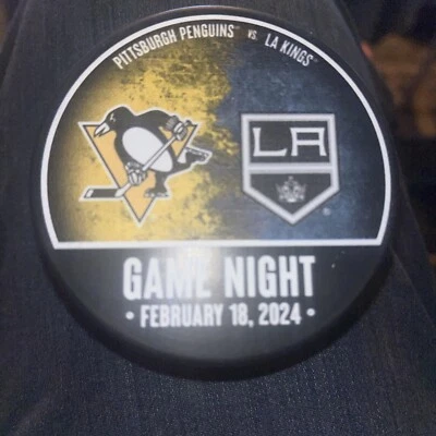 Jersey Jaromir Jagr Retirement Puck 2-18-24 Penguins Kings muy raro Foto 1 de 2