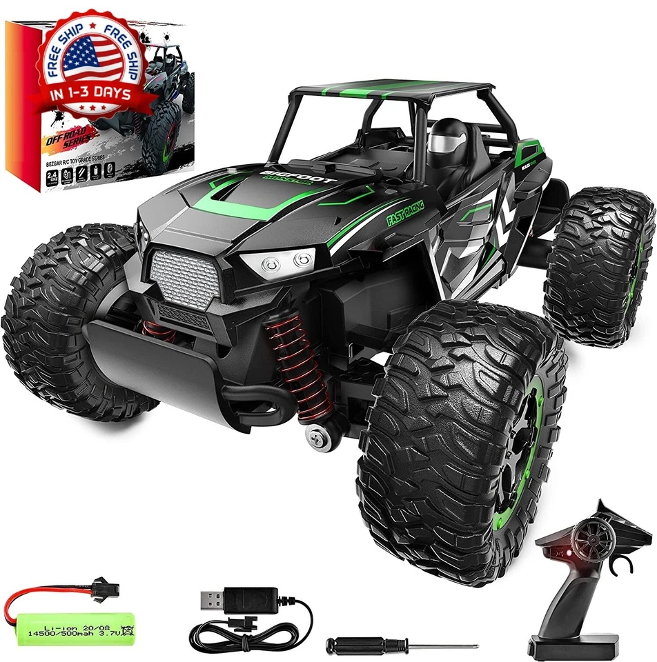 Carro A Control Remoto Monster Truck Para Niños Y Grandes Bateria Recargable NEW - Image 1 of 4