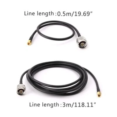N Male To RP-SMA Male RG58 Pigtail Cable RF Coaxial Assembly Cables - Image 1 of 4