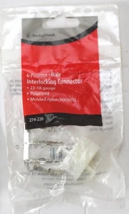 RadioShack 6-Positionen Stecker ineinandergreifender Stecker Artikelnr. 274-0226 - Bild 1 von 2
