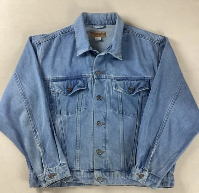Vintage Wrangler Hero Denim Trucker Jacket Size XL - see size note - Image 1 of 4