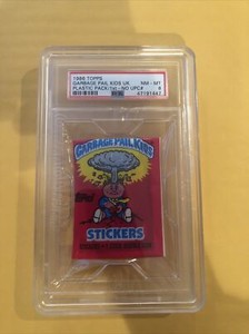 1985 Garbage Pail Kids Factory Sealed 1st Series Wax Pack (PSA 8) - UK MINI Mint