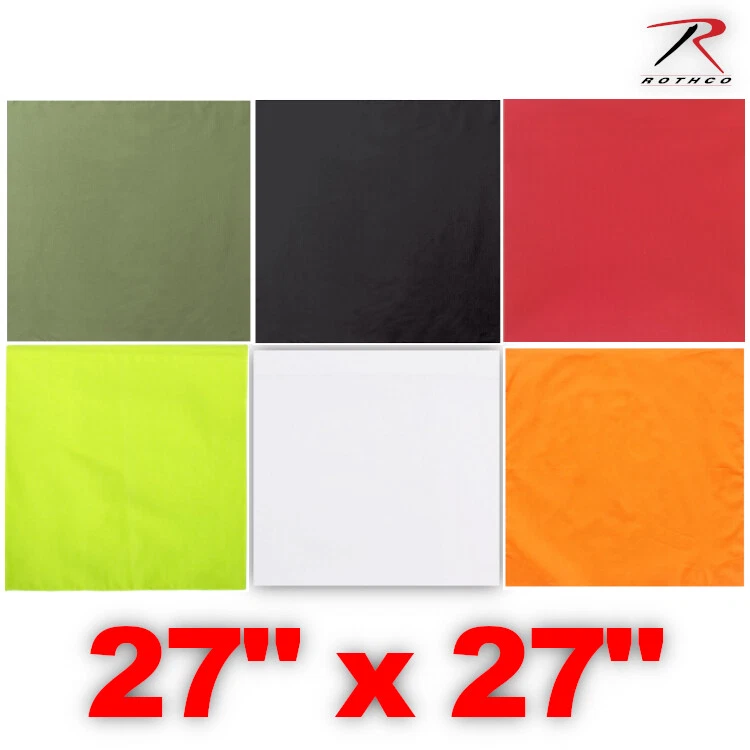 Bandana Rothco 4348 X-LARGE 27" 100 % algodón color liso Foto 1 de 1