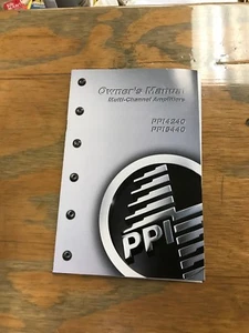 PPI Amps Amplifiers Owners Manual  - Picture 1 of 3