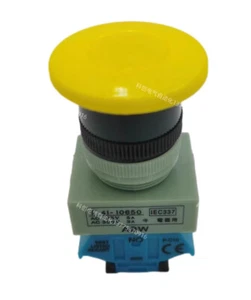 1pcs IDEC Mushroom Head Push Button Switch ABW410Y 22mm 1NO - Picture 1 of 1