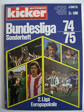 Kicker Sportmagazin Sonderheft Bundesliga 74/75