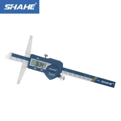 SHAHE 0-150mm 0.01mm Digital Depth Vernier Caliper Stainless Steel 5113-150 - Image 1 of 4