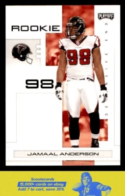 2007 Playoff NFL Playoffs Jamaal Anderson RC #137 Atlanta Falcons - Image 1 of 2