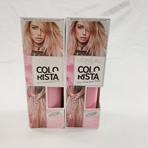 x2 L’Oreal Colorista Semi-Permanent Color Soft Pink300 Bleached Blond Highlights - Picture 1 of 6