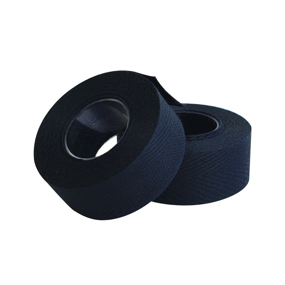 2 Black Cotton Handlebar Tape VELOX TRESSOSTAR RETRO VINTAGE EROICA sticky back - Image 1 of 1