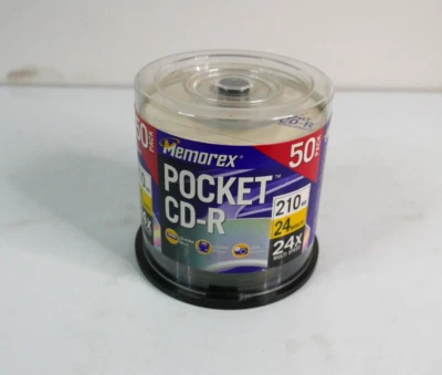 Memorex Pocket CD-R 210MB 24min 24X Multi Speed Blank Media Open Pack 47 Discs - Image 1 of 3