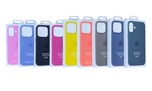 COQUE MAGSAFE SILICONE AUTHENTIQUE ORIGINALE APPLE IPHONE 16 / 16 PRO / PRO MAX / PLUS - Photo 1 sur 29