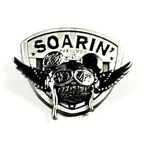 Disney Parks Pewter Soarin Around The World Sky Captain Mickey Mouse Ears Pin
