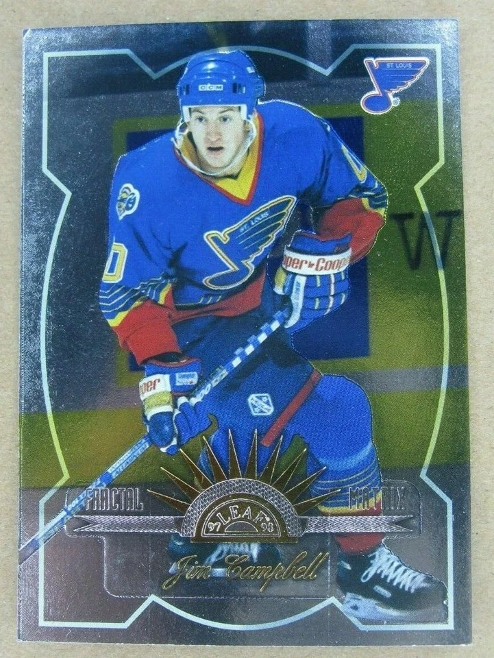 1997-98 Leaf Fractal Matrix Jim Campbell #54 St. Louis Blues - Image 1 of 1
