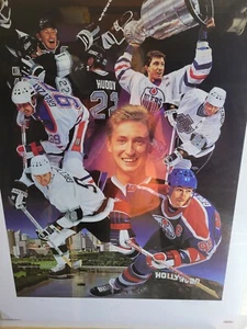 WAYNE GRETZKY OILERS KINGS SIGNED DANNY DAY 26X35   LITHOGRAPH 345/880 LM - Picture 1 of 4