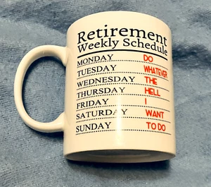 Tazza tazza caffè pensione fai qualunque cosa inferno devo fare calendario domenica lunedì - Foto 1 di 7
