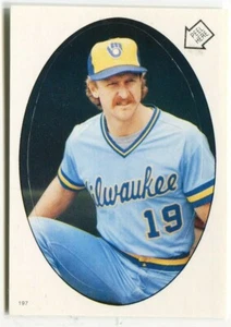 1986 Topps Sticker #197 Robin Yount Milwaukee Brewers - Foto 1 di 2