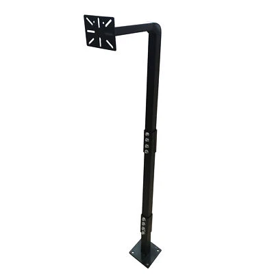 ALEKO Universal Keypad Gooseneck Mounting Post for Gate Entry and Exit  - Black - Image 1 of 4