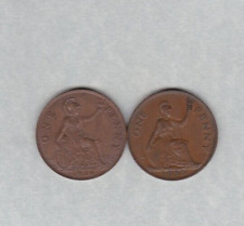TWO PENNY COINS 1936 & 1950 IN GOOD VERY FINE OR BETTER CONDITION