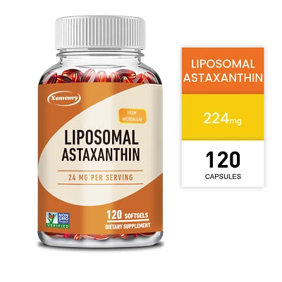XEMENRY Liposomal Astaxanthin -Promotes Retinal Health, Maximum Absorption, Antioxidant