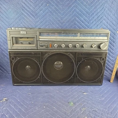 Boombox vintage Magnovox D8443 PP - 4 bandas AM/FM-SW Cassette-ghettoblaster Foto 1 de 4
