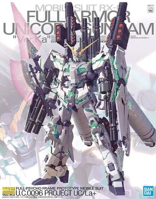 -=] BANDAI - Gundam MG 1/100 Unicorn RX-0 Full Armor Ver.Ka Gunpla Model Kit [=- - Immagine 1 di 4