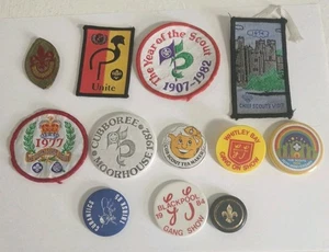 Scouts Cubs Gang Show Pin Cloth Badges Collection Bundle Joblot - Foto 1 di 21