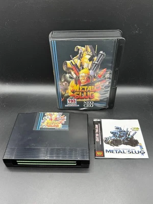 Metal Slug 1 US English AES Neo Geo Console System SNK Conversion CIB Complete - Image 1 of 4