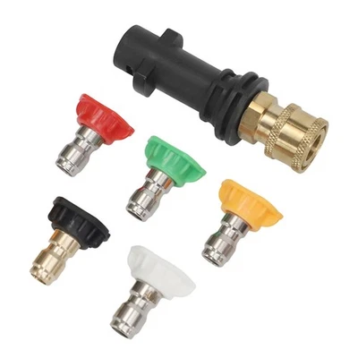 14 Inch Adapter for Karcher Pressure Washers K2 K3 with 5 Spray Tip Attachments - Image 1 of 4