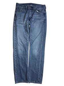 Levi's 505 Men's 33x34 Blue Jeans Straight Regular Cotton Medium Wash Denim C34 - Picture 1 of 6