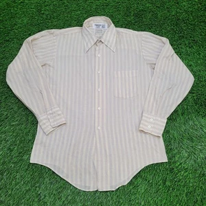Vintage 80s Disco Hippie Shirt Large 22x30 Textured Western - Picture 1 of 10