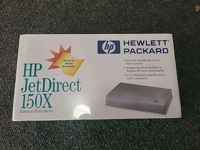 HP JetDirect 150X External Print Server w/ Power Adapter New  - Image 1 of 2