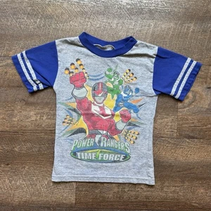 Vintage 1990's Kids 2T Sabans Power Rangers Time Force Kidcore Show T-Shirt - Picture 1 of 4