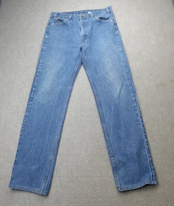 Vintage Levi's 505 Jeans 32 x 32 Blue Zip Fly Orange Tab Made in USA - Picture 1 of 17