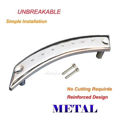 Kit de reparación de manija de puerta delantera derecha cromada panel de puerta de metal mejorado para escarabajo Foto 1 de 4