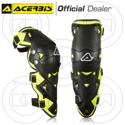 ACERBIS KNEE GUARD IMPACT EVO 3.0 GINOCCHIERE PROTEZIONI MOTOCROSS NERO/GIALLO